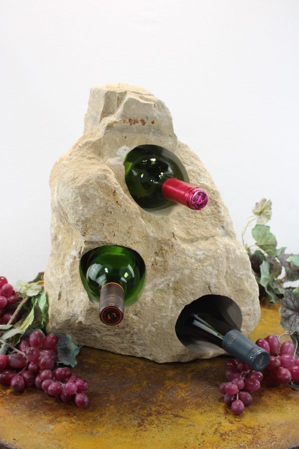 Stone Wine Bottle Holder W105 SOLD For Cheap