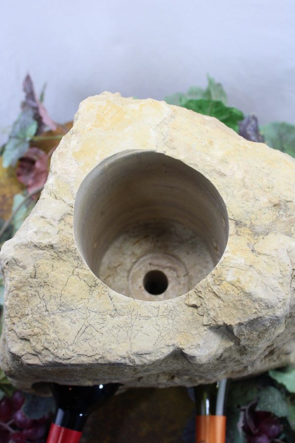 Stone Wine Bottle Holder W107 SOLD For Sale