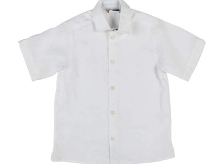 Linen White Camp Shirt Sale