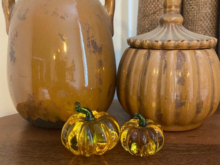 Glass Pumpkin Set Sale