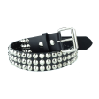 3 Row Conical Studded Leather Belt Online