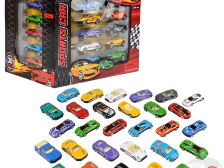 Die Cast Car Set In Carrying Set-30pc Online Sale