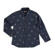 Horse Printed Button Down Discount