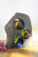 Stone Wine Bottle Holder W119 SOLD For Cheap