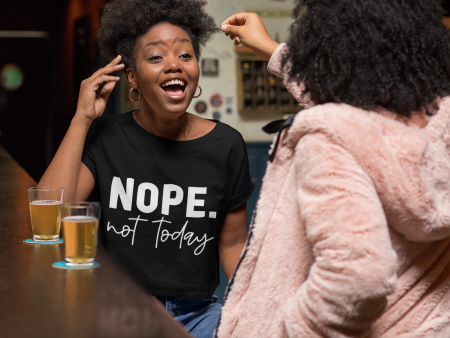 Nope, Not Today  Women s Heritage Cropped T-Shirt Hot on Sale