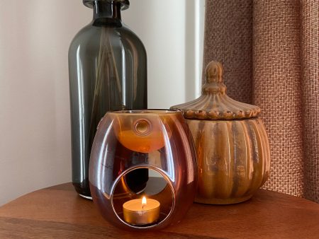 Wax Burner Amber Hot on Sale