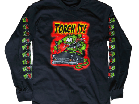 Rat Fink Torch It Long Sleeve Shirt on Sale