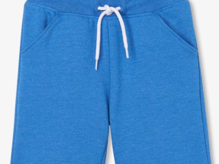 Blue Melange Terry Short Online Hot Sale