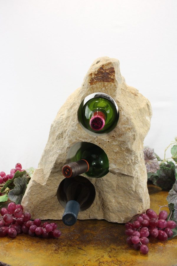 Stone Wine Bottle Holder W105 SOLD For Cheap