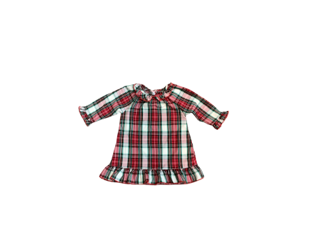 Plaid Gown with Ruffle Detail Supply