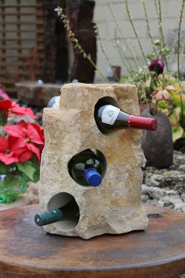 Stone Wine Bottle Holder W111 SOLD For Discount