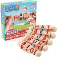 Wooden Alphabet Reading Spinning Blocks Cheap