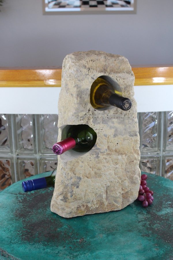 Stone Wine Bottle Holder W114 SOLD Cheap