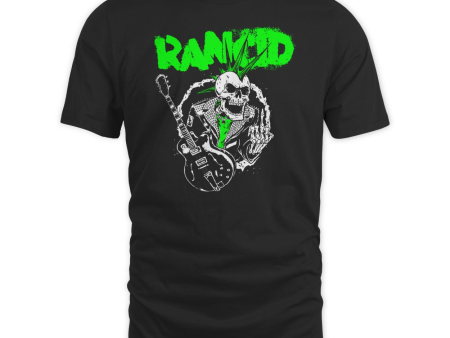 Rancid Skele Guitar T-Shirt Fashion