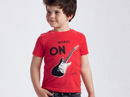 Sequin Guitar T-shirt For Cheap