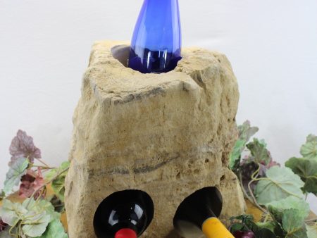 Stone Wine Bottle Holder W107 SOLD For Sale