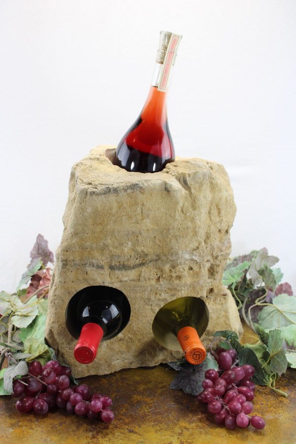 Stone Wine Bottle Holder W107 SOLD For Sale